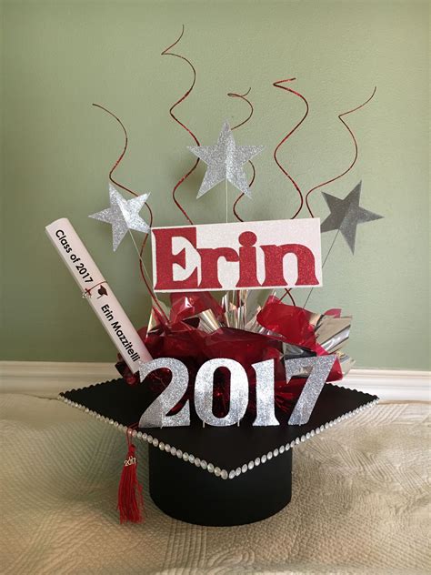 diy graduation cap centerpiece|homemade graduation centerpieces for tables.